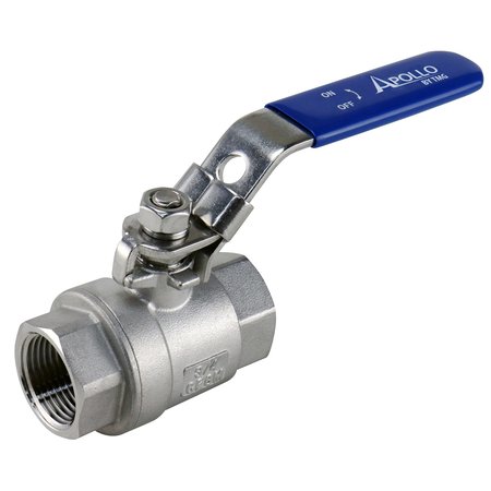 Apollo By Tmg 3/4 in. Stainless Steel FNPT x FNPT Full-Port Ball Valve with Latch Lock Lever 96F10427